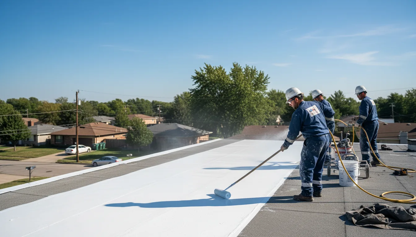 Commercial roof coating in Creola, OH near me